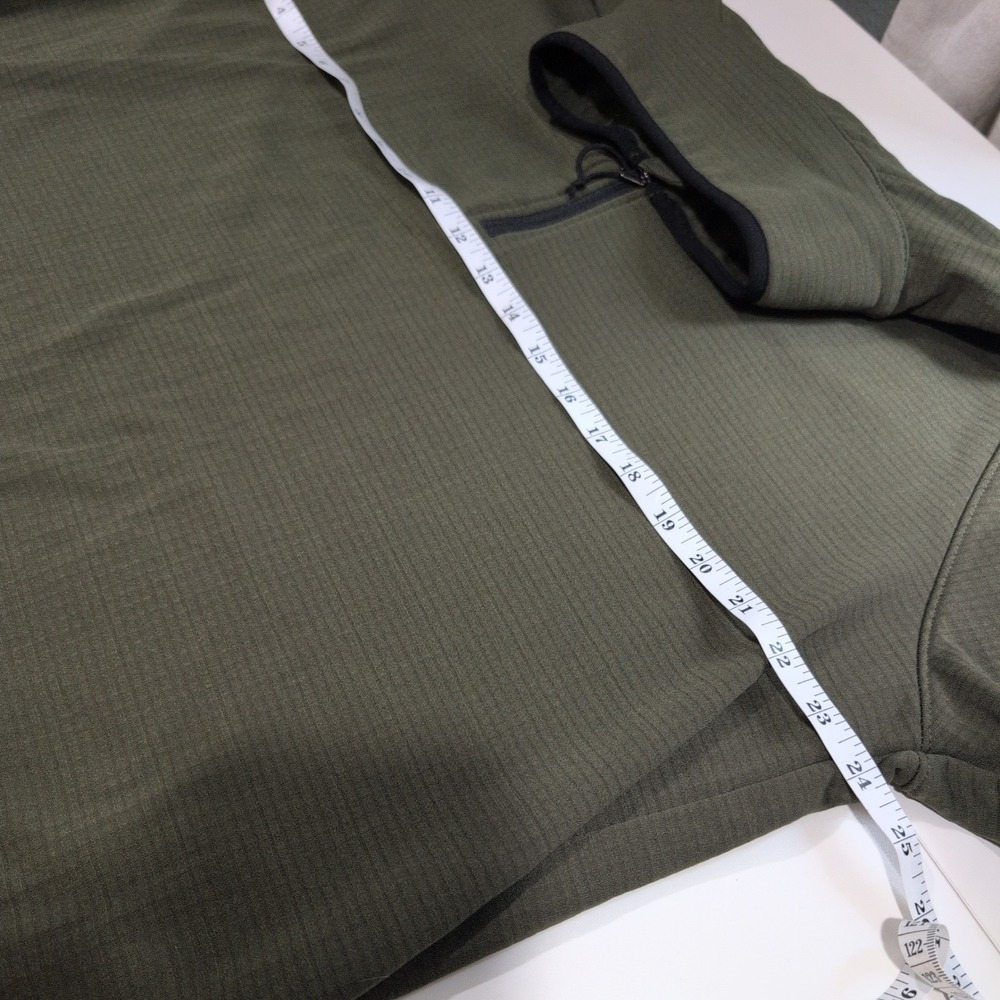 Killik Mens XXL 1/4 Zip Grid Fleece Pullover Olive Green Tactical Outdoor Top - Picture 7 of 9